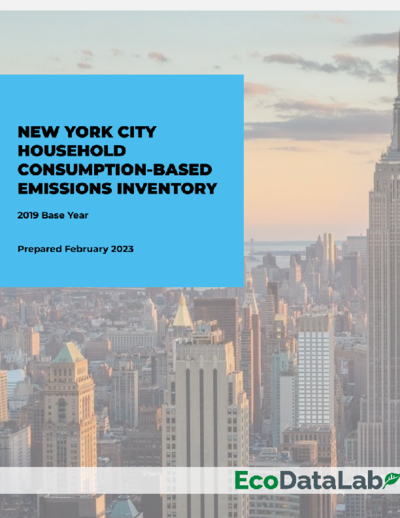 New York City Consumption-Based Emissions Inventory report cover